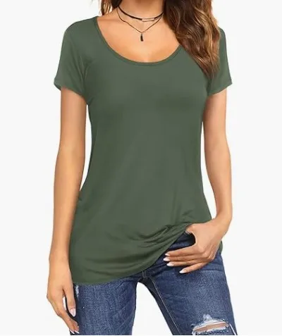 Stay Cool And Stylish This Summer With Our Women'S Slim Fit Tshirts Top - Perfect For Any Occasion! 15 Kf Saf31F366C3614497A7Ab18Fe3A9B237C8
