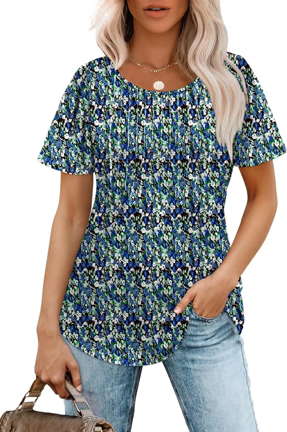 2024 Explosions: The Ultimate Pleated T-Shirt Blouse For Women'S Clothing 48 Kf Sb24B9C4888844Cd1A6131411266Be282H
