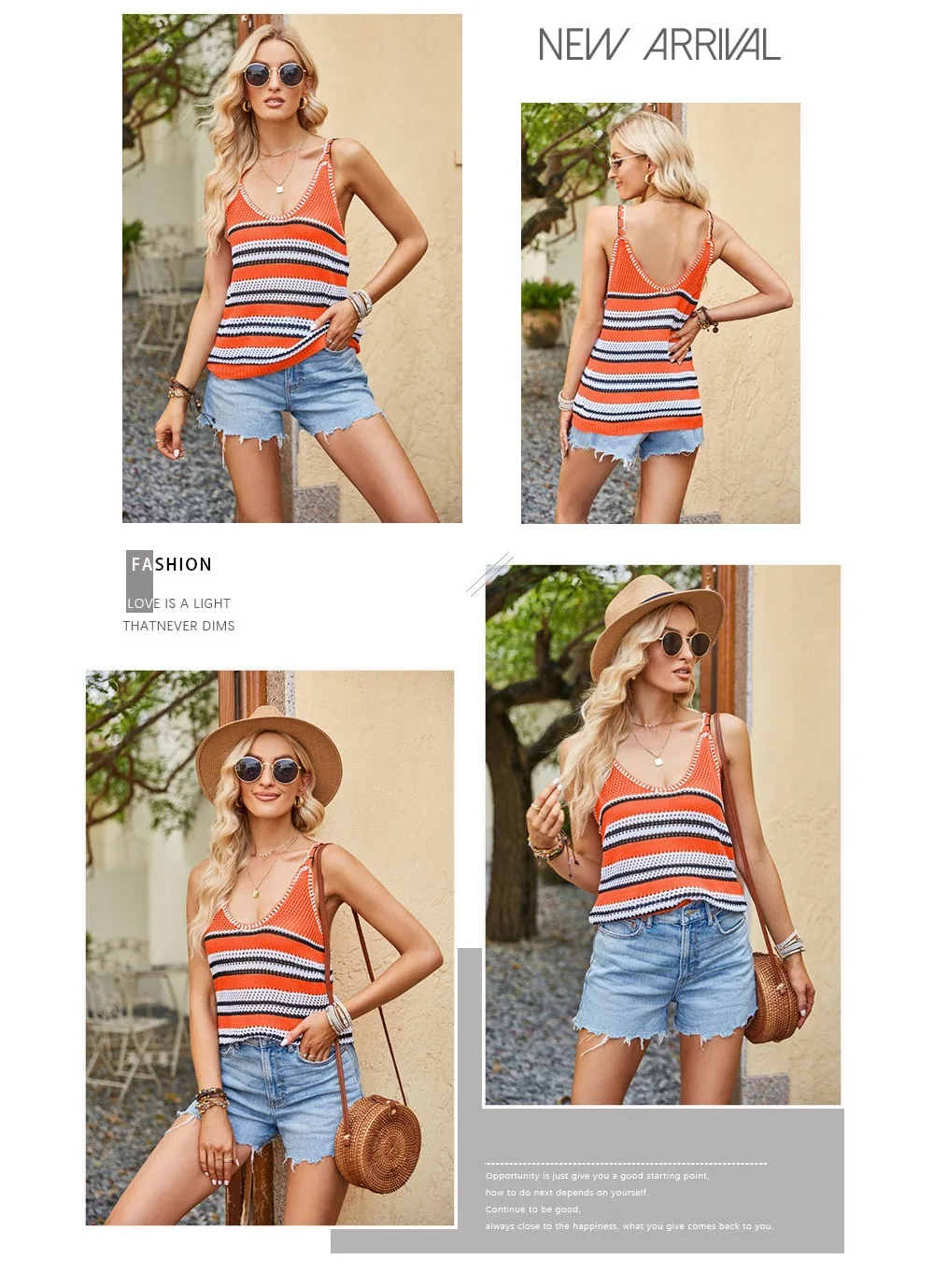 Stay Cool And Stylish With Our 2024 Summer Women'S V-Neck Stripe Knitted Tank Top - Made With Ice Silk For A Loose And Comfortable Fit! 17 Kf Sb43E5F1B03E54A118Af461Ff3223D6F7H
