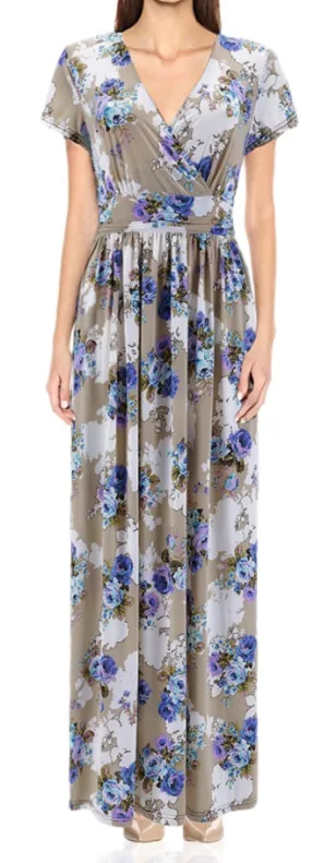 Flaunt Your Style With Our Women'S Summer Floral V-Neck Cropped Party Dress - Perfect For Any Occasion! 14 Undefined