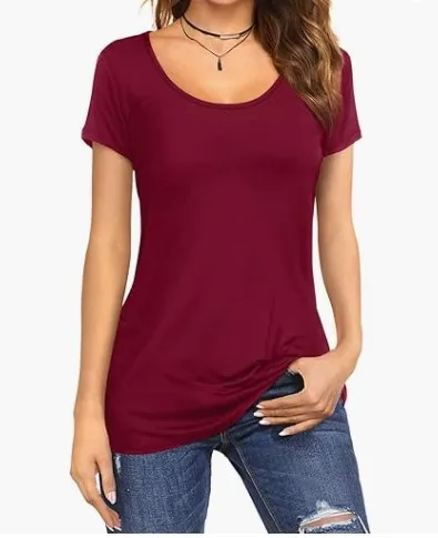 Stay Cool And Stylish This Summer With Our Women'S Slim Fit Tshirts Top - Perfect For Any Occasion! 18 Kf Sc9Ca531C5451470993Abd7B0Dea272F2I