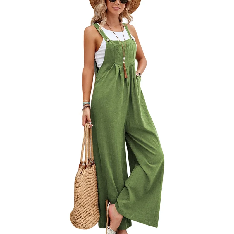 2024 Casual Pants Jumpsuit Women:solid Color Style For Fashionable Ladies 19 Kf Scde97356E8Aa44B08D4F431D311164Aeh