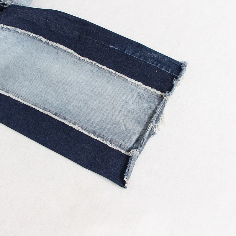 Spring Fashion: Elevate Your Style with High Waist Contrasting Jeans for Women 14 undefined