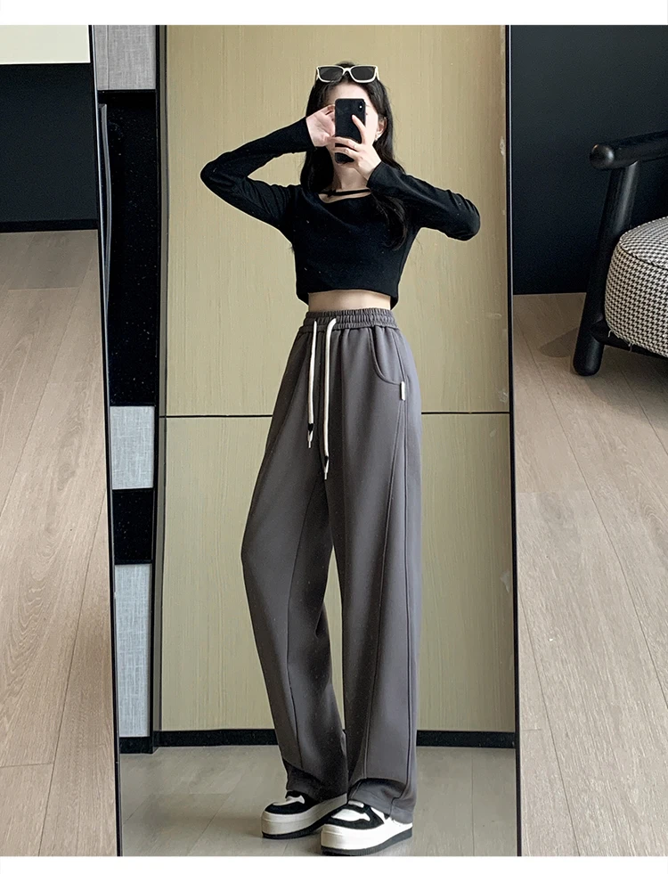 Upgrade Your Wardrobe With The Trendy Spring Summer Drawstring Wide Leg Pants - Available In High Waist And Large Sizes For Ultimate Comfort And Style! 39 Kf Sd117B216775F42D9Abea06C45A953Dd1K