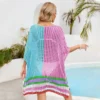 Kf Sd23Ed22Fcca744E9Bdad9Dc834A49E6Ai 2024 Summer New Women S Wear Spliced Hollow Beach Skirt Loose Size Bikini Cover Up For
