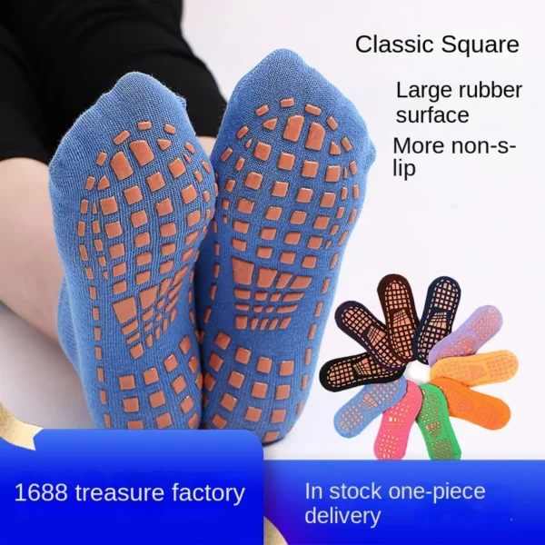 Stay Cool And Safe With Our Summer Breathable Floor Anti-Slip Socks For Children'S Playgrounds And Yoga Sports - Adhesive Design From Top Manufacturer