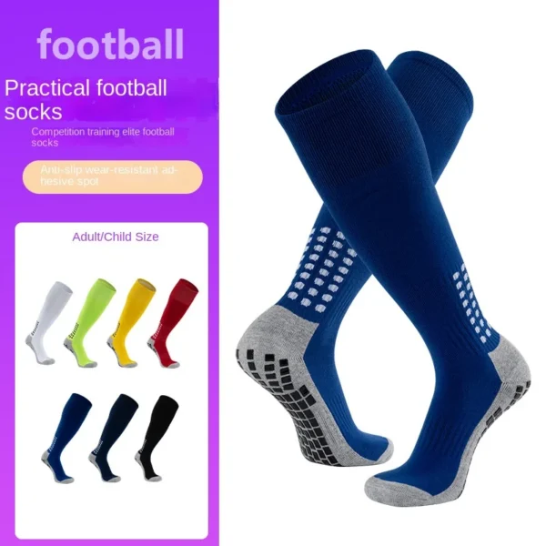 Ultimate Performance: Anti-Slip Long Football Socks For Adults And Kids - Thickened, Long Design For Basketball And Sports