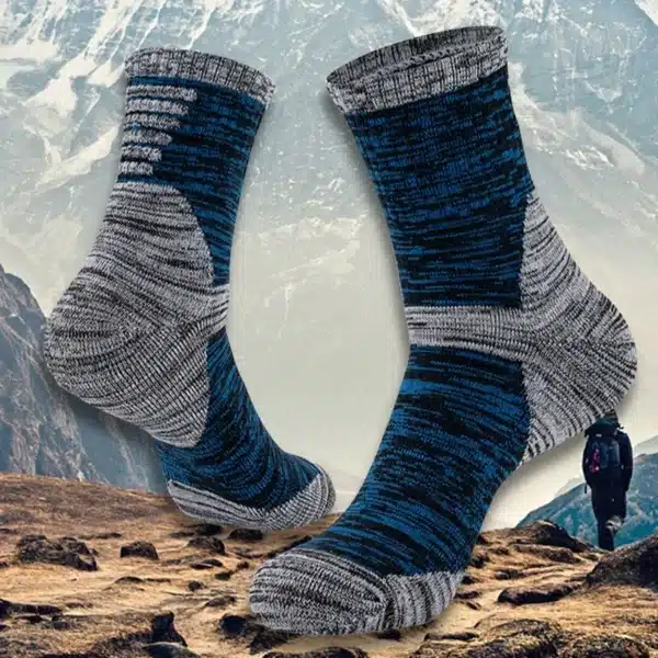 Stay Warm And Comfortable With Our Mid-Length Cotton Men'S Winter Socks - Perfect For Mountain Climbing! - Image 3