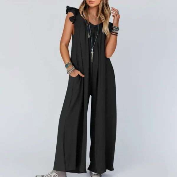Spring/Summer Fashion: Discover The Versatility Of Our Women'S Clothing Jumpsuit With Pocket And Wide Leg Design - Image 6