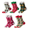 Kf Sede19Cf8A7C443Abbb5706D2792C1F04Z Wholesale Hot Sale Novelty Christmas Socks Unisex New Year Red Christmas Socks