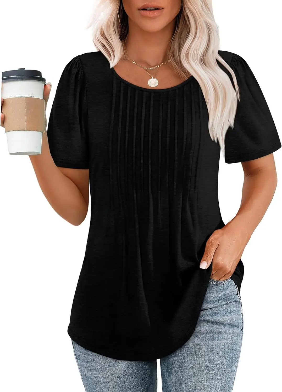 2024 Explosions: The Ultimate Pleated T-Shirt Blouse For Women'S Clothing 37 Kf Sf1Be52D605C84Fcfad81980C8Cf21740F