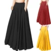 Kf S3D39C6D3Ae164Dd6Ab5C8061F0B1D106Z 2024 Spring New Large Size Women S Clothing Solid Color Half Length Skirt Pleated Skirt Elastic