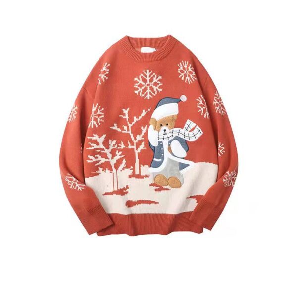 Design Sweater Female Bear Tide Brand Ins Loose Girlfriend Autumn And Winter With Retro Gentle Wind Fried Street Knitted Sweater - Image 5