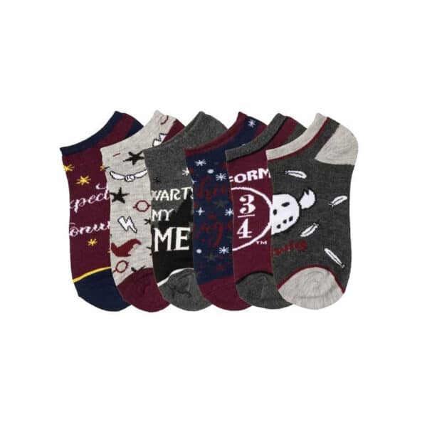 Short Socks Men'S Trendy Socks Four Seasons Harry Potter Socks Cartoon Cotton Socks Medium Boat Socks-5Prs