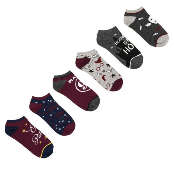 Short Socks Men'S Trendy Socks Four Seasons Harry Potter Socks Cartoon Cotton Socks Medium Boat Socks-5Prs - Image 2