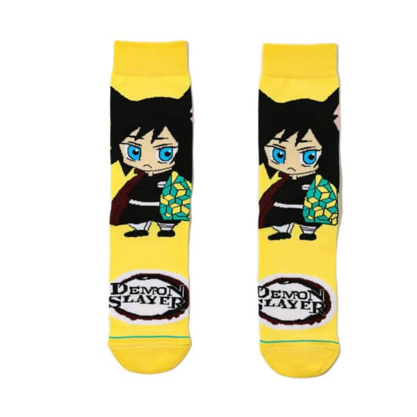 Men'S Cartoon Medium Tube Women'S Cotton Comic Socks, Stockings, Anime Trend Men'S Ghost'S Blade Socks-5Prs - Image 7
