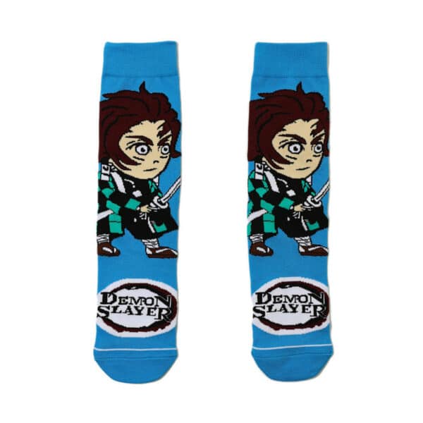 Men'S Cartoon Medium Tube Women'S Cotton Comic Socks, Stockings, Anime Trend Men'S Ghost'S Blade Socks-5Prs - Image 10