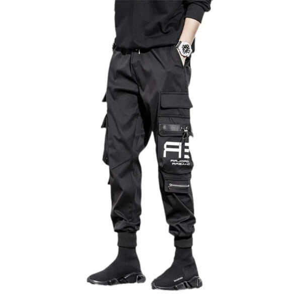 Men'S Spring And Autumn Fleece Tooling Pants: Functional Multi-Pocket Cargo Pants - Image 3