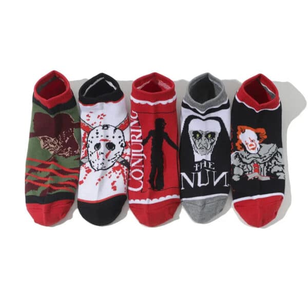 Cotton Anime Cartoon Boat Socks Spring And Summer Short Tube Comic Men'S And Women'S Socks Black Friday Socks-5Prs - Image 11
