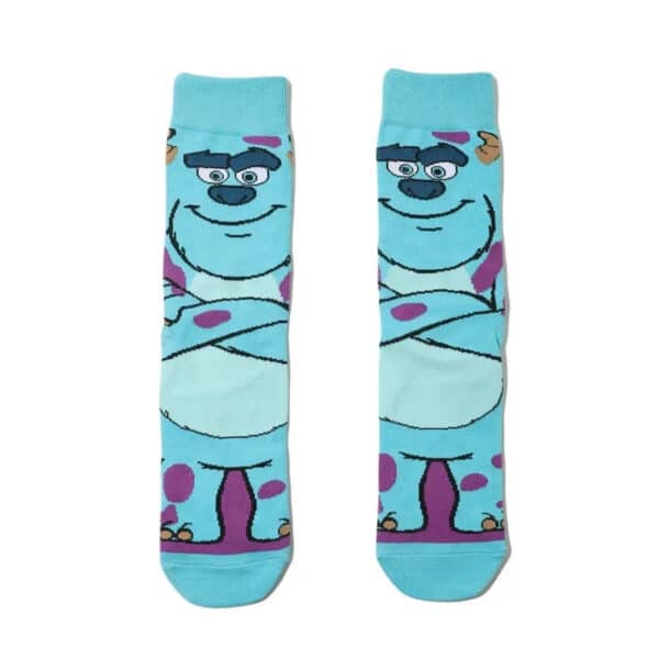 Men'S Socks Cotton Cartoon Monster College Socks Anime Personality Trend Tube Socks Comic Stockings Women'S Socks-5Prs - Image 6