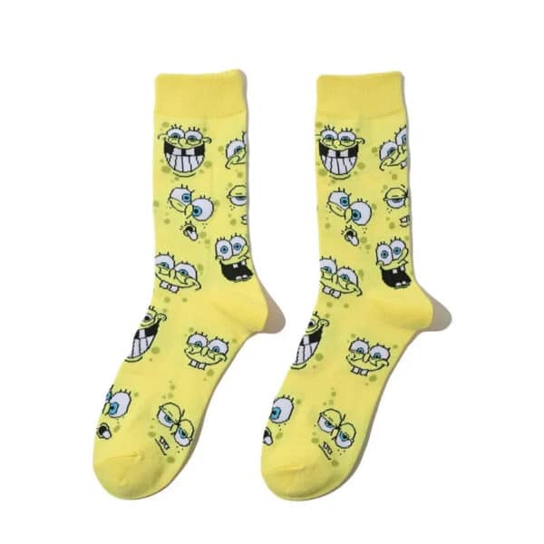 Men'S Socks Cotton Cartoon Monster College Socks Anime Personality Trend Tube Socks Comic Stockings Women'S Socks-5Prs - Image 11