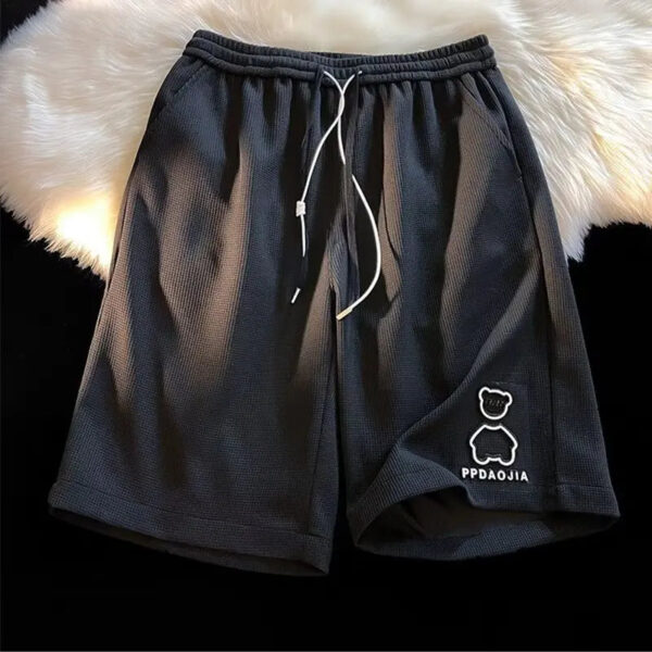 Men'S Loose Wide-Leg Waffle Basketball Shorts - Summer Trendy Brand - Image 7