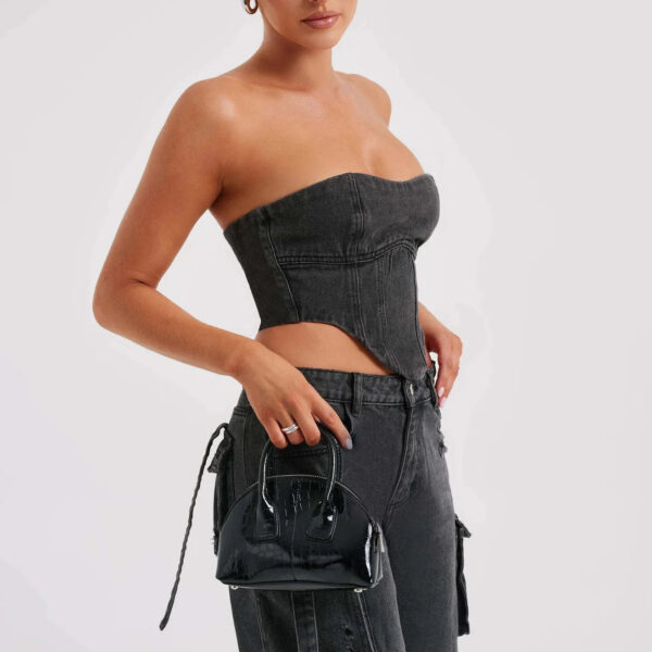 Women'S Autumn New Low-Rise 3D Pocket Splicing Jeans: Loose Fit, Pendant Detail, Thin Trousers - Image 7