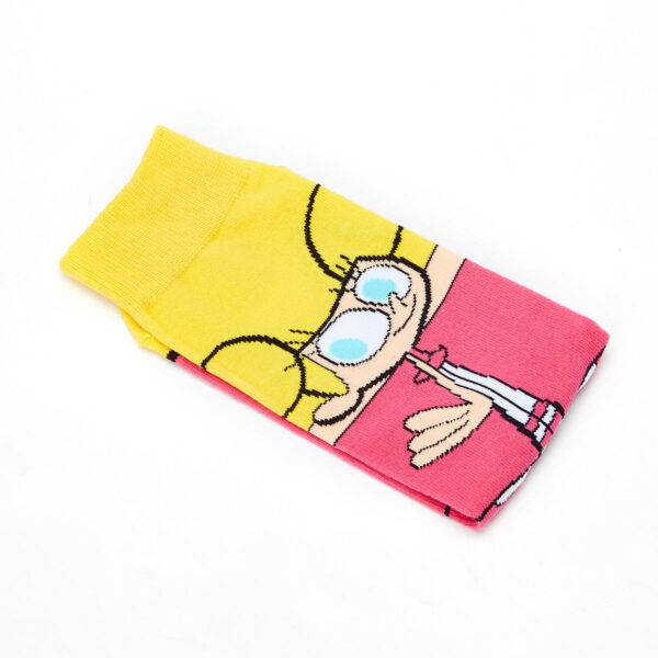 Men'S Cotton Cartoon Animation Cotton Wholesale Sports And Leisure Straight Medium Tube Tide Socks-5Prs - Image 12