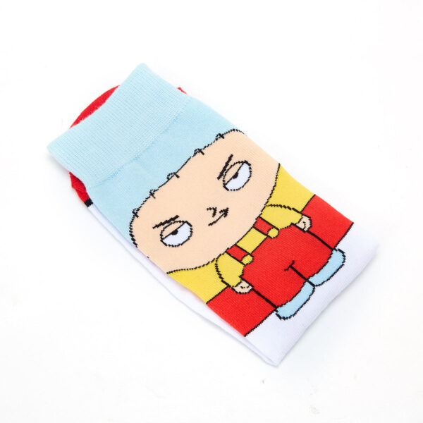 Men'S Cotton Cartoon Animation Cotton Wholesale Sports And Leisure Straight Medium Tube Tide Socks-5Prs - Image 10