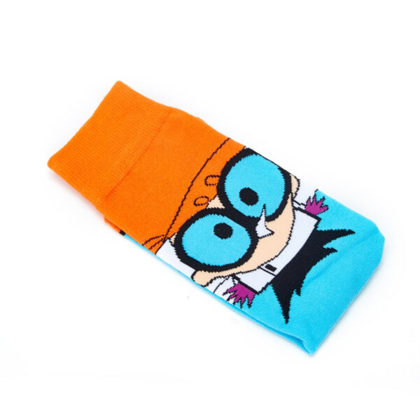 Men'S Cotton Cartoon Animation Cotton Wholesale Sports And Leisure Straight Medium Tube Tide Socks-5Prs - Image 9