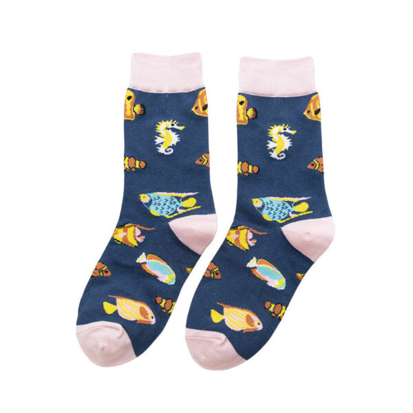 Men'S Four Seasons Women'S Socks Cotton Personality Trend Stockings Cute Women'S Tide Socks-5Prs - Image 7