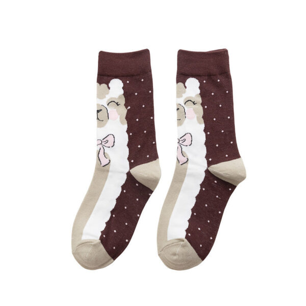 Women'S Socks Hip-Hop Trend Women'S Mid-Tube Cotton Socks Cartoon Personalized Socks Cute Man-5Prs - Image 6
