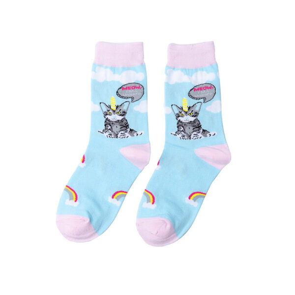 Men'S Four Seasons Women'S Socks Cotton Personality Trend Stockings Cute Women'S Tide Socks-5Prs - Image 11