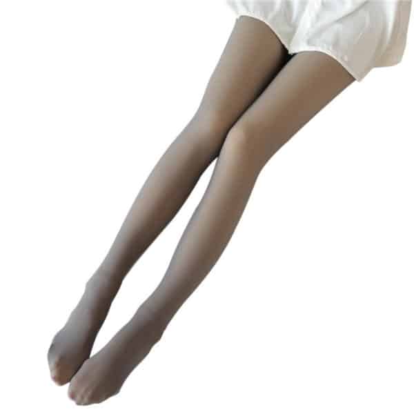 Out Wear Transparent Autumn And Winter Skin Through Large Size Leggings Velvet Female Flight Attendant Gray Bare Legs Thickened Pantyhose - Image 16