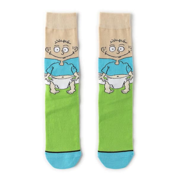 Medium Tube Personalized Animation Cartoon Comic Socks Male And Female Skateboard Cotton Socks-5Prs - Image 6