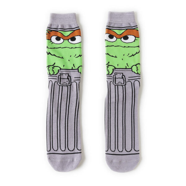 Male Cotton Cartoon Female Pattern Medium Tube Animation Socks Personalized Ins Trendy Cotton Socks-5Prs - Image 10