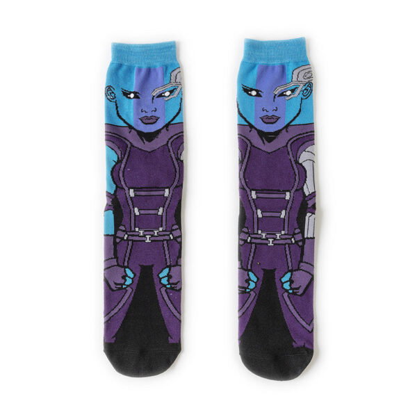 Male Cotton Cartoon Female Pattern Medium Tube Animation Socks Personalized Ins Trendy Cotton Socks-5Prs - Image 14