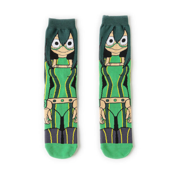 Male Cotton Cartoon Female Pattern Medium Tube Animation Socks Personalized Ins Trendy Cotton Socks-5Prs - Image 11