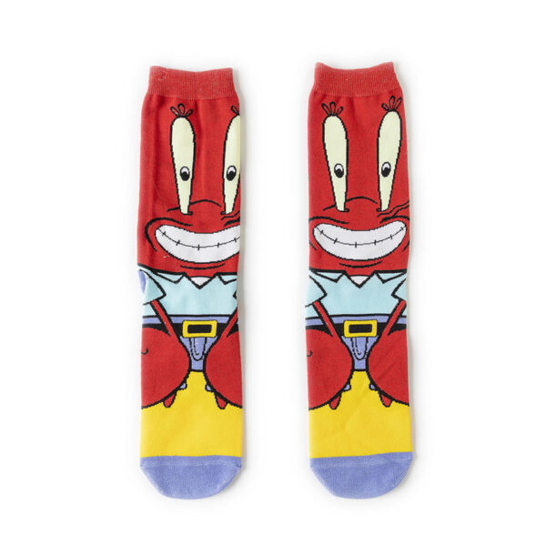 Male Cotton Cartoon Female Pattern Medium Tube Animation Socks Personalized Ins Trendy Cotton Socks-5Prs - Image 13