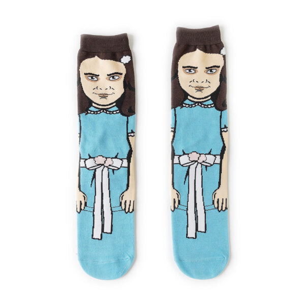 Male Cotton Cartoon Female Pattern Medium Tube Animation Socks Personalized Ins Trendy Cotton Socks-5Prs - Image 6