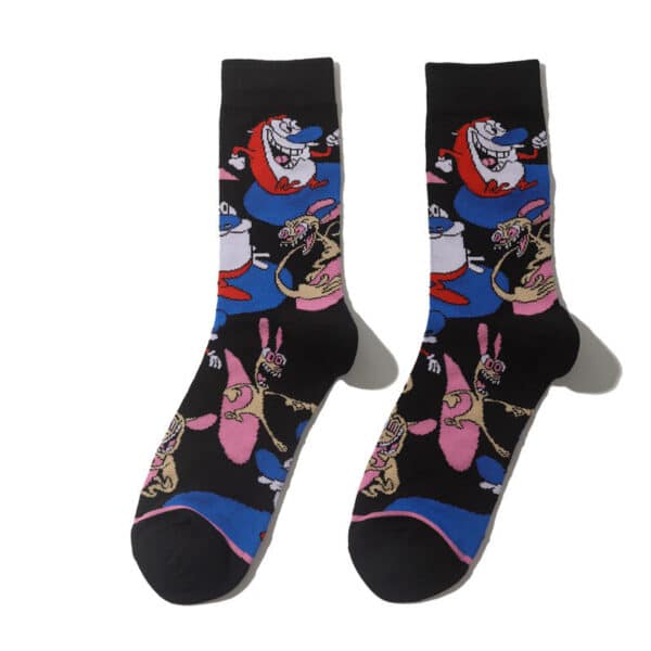 Men'S Wholesale Trendy Socks Female Animation Cartoon Cotton Socks Comic Male Medium Tube Pirate Socks-5Prs - Image 11