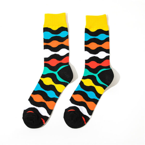 Male Medium Tube Personality Pattern Men'S Animation Women'S Wholesale Socks Long Tube Comic Film Socks-5Prs - Image 10