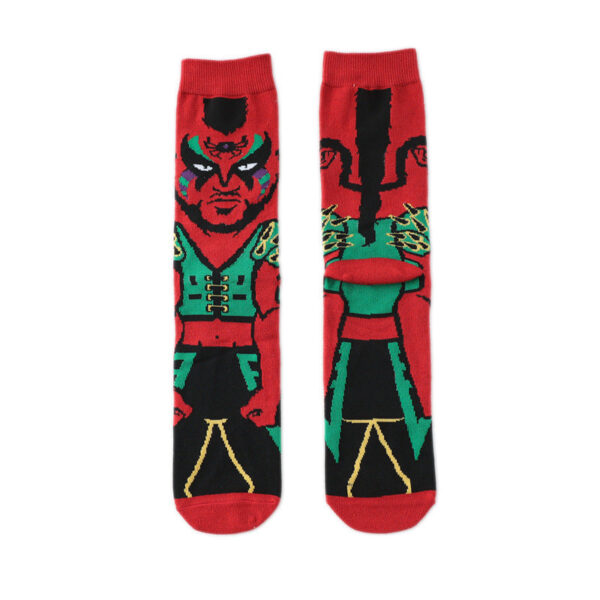 New Male Clown Medium Tube Cartoon Men'S Socks Female Animation Socks Personalized Trend Skateboard Socks-5Prs - Image 6