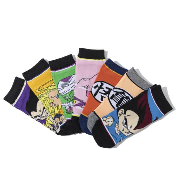 Wholesale Men'S Short Cartoon Animation Cotton Female Comic Boat Socks Personalized Animation Short Sock-5Prs - Image 3