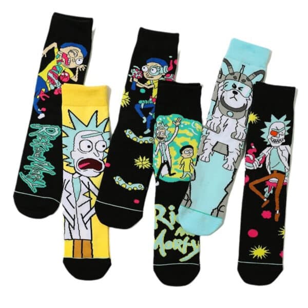 Men'S Cotton Socks And Women'S Animation Medium Tube Men'S Socks Wholesale Medium Tube Couple Socks-5Prs - Image 5