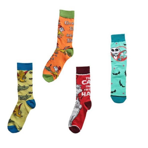 Christmas Cotton Men'S Four Seasons Cartoon Tide Socks Men'S Socks Animal Socks-5Prs - Image 2