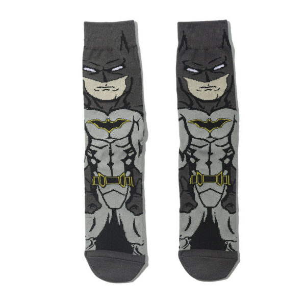 Cotton Men'S Medium Tube Cartoon Sock Anime Women'S Movie Socks Daredevil Socks Long Tube Tide Socks-5Prs - Image 6