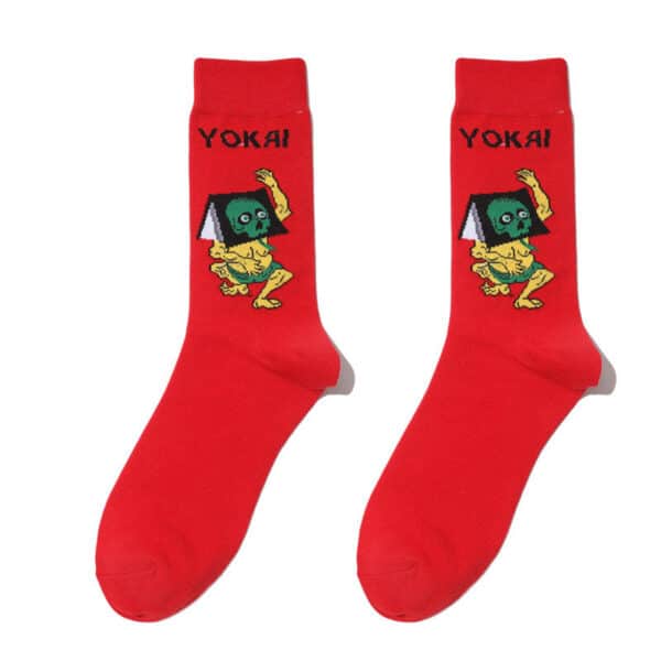 Male Japanese Monster Animation Socks Female Cotton Monster Story Sock Cartoon Personality Trend Boat Socks-5Prs - Image 16