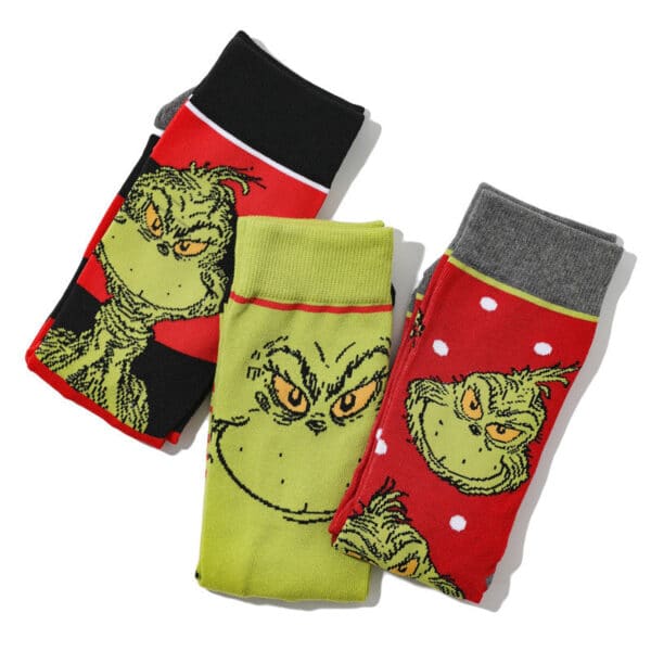 Men'S Medium Tube Socks Wholesale Four Seasons Women'S Animation Women'S Cartoon Tide Men'S Socks-5Prs - Image 3