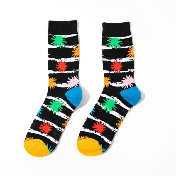 Male Medium Tube Personality Pattern Men'S Animation Women'S Wholesale Socks Long Tube Comic Film Socks-5Prs - Image 7